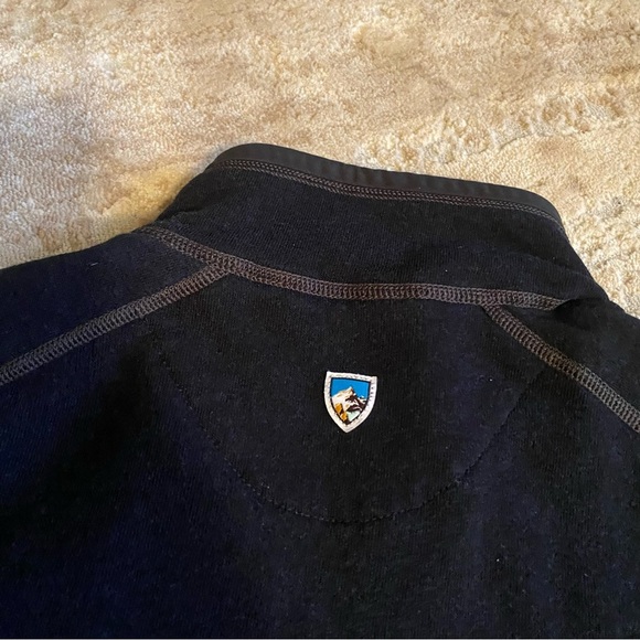 Kuhl Revel Pullover Sweater Sweatshirt Technical Knit Fleece Lined 1/4 Zip: L - Picture 9 of 10